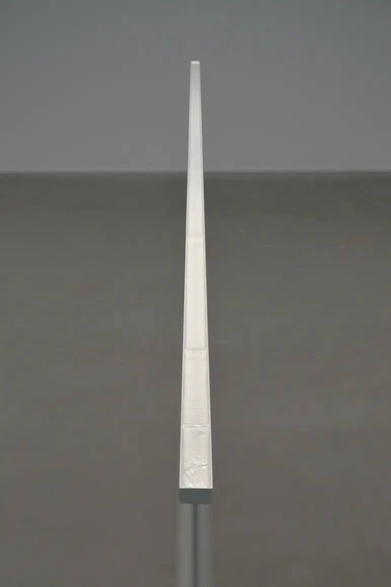 Rei Naito, “tama/anima (please breathe life into me)”, 2023, water, painted stainless steel, installation view at Pinakothek der Moderne, Munich “breath.” Courtesy of Taka Ishii Gallery / Photo: Naoya Hatakeyama